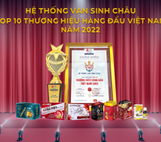 Hệ thống Vạn Sinh Châu vinh dự đạt Top 10 thương hiệu hàng đầu Việt Nam năm 2022